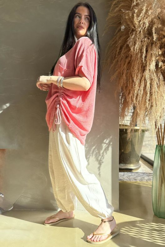 Santa Eulalia Hitch Top Washed Watermelon